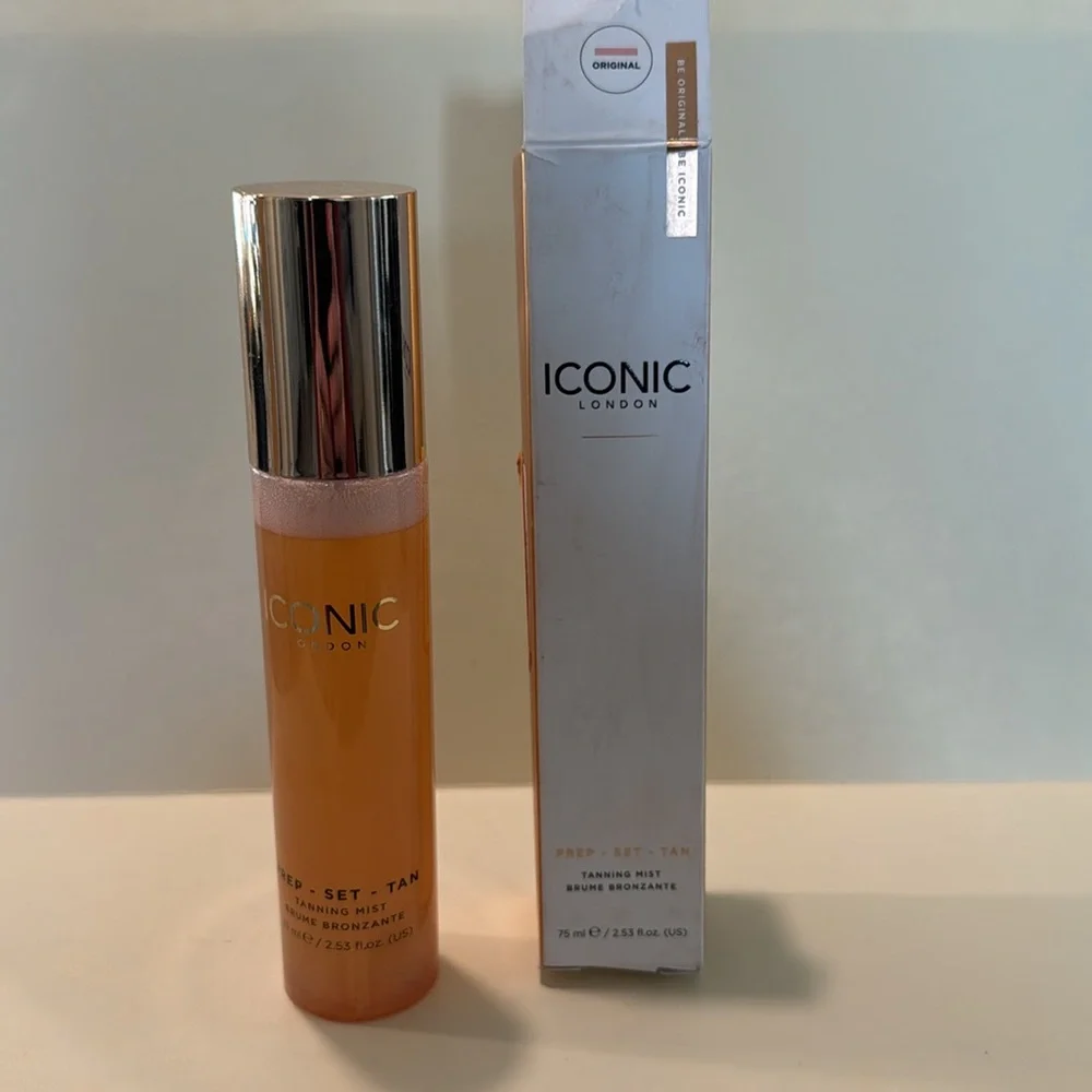 ICONIC LONDON Prep Set Tan Mousse Original Tanning Mist Treatment $29 2.5oz NIB